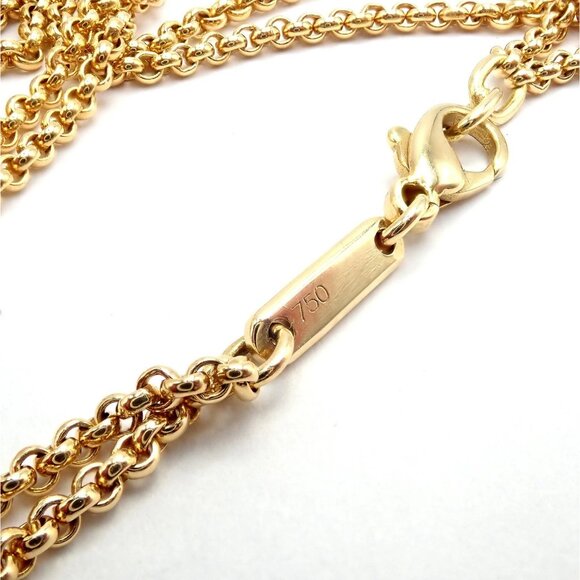 Authentic! Chopard 18k Yellow Gold Large Happy Elephant Pendant Necklace - Picture 10 of 15